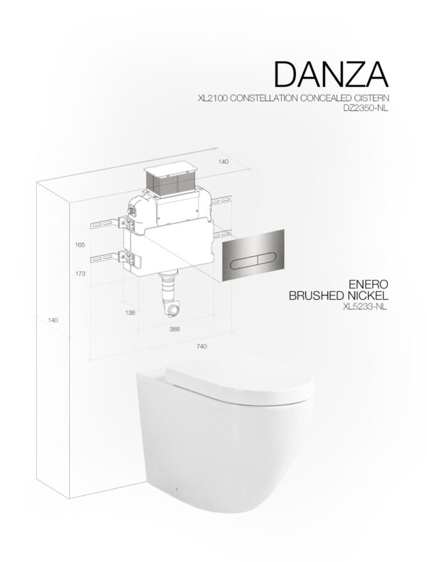 DANZA ENERO BRUSHED NICKEL CONSTELLATION